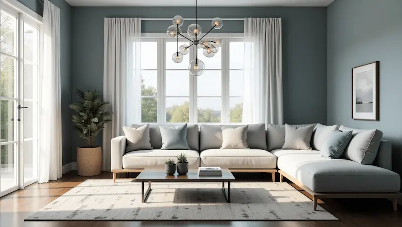 living room bright